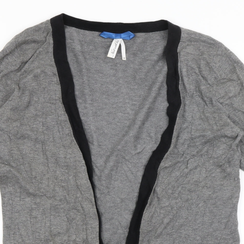 NEXT Womens Grey   Wrap Jumper Size 10