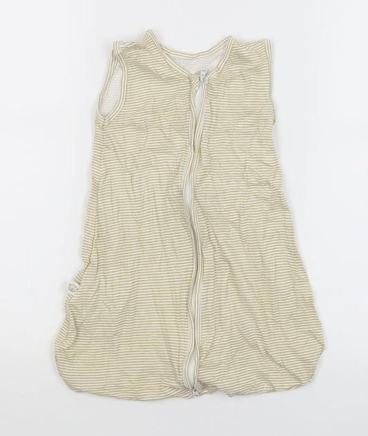 Cleva Mama Baby White Striped  Babygrow One-Piece Size 0-3 Months