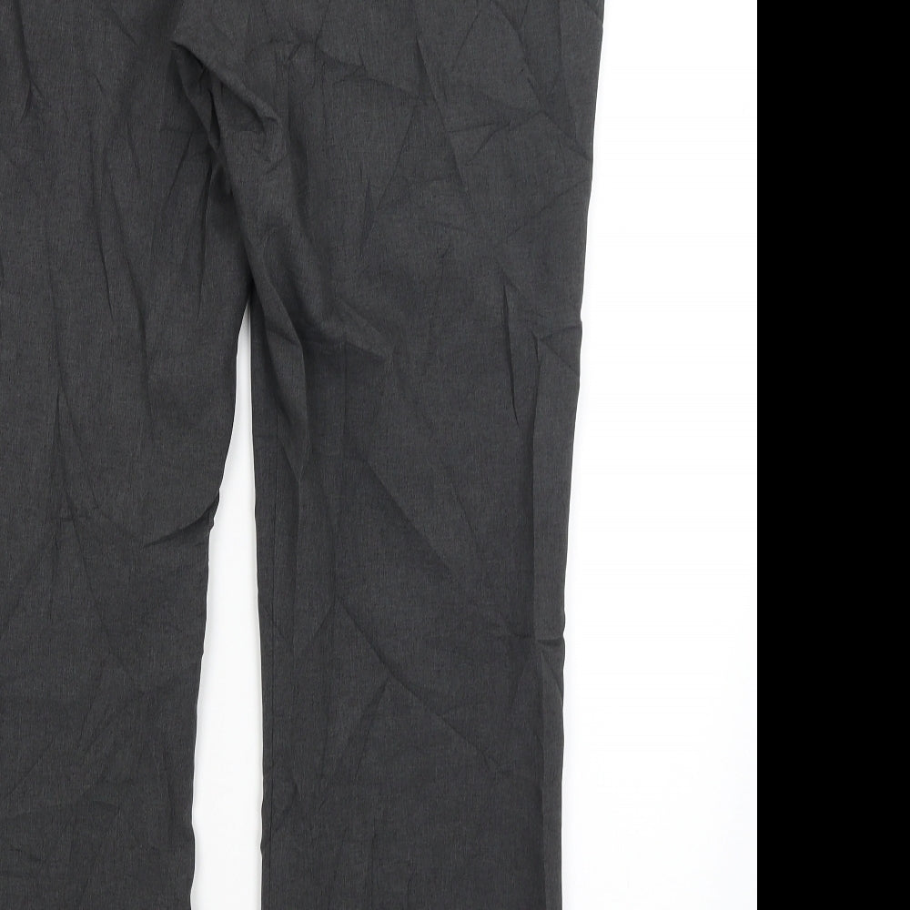 Brand and care label for Papaya women’s grey trousers, size UK 18, 28-inch leg