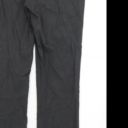 Brand and care label for Papaya women’s grey trousers, size UK 18, 28-inch leg