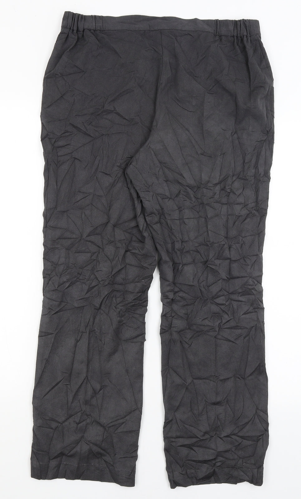 M&S Womens Black   Dress Pants Trousers Size 12 L26 in