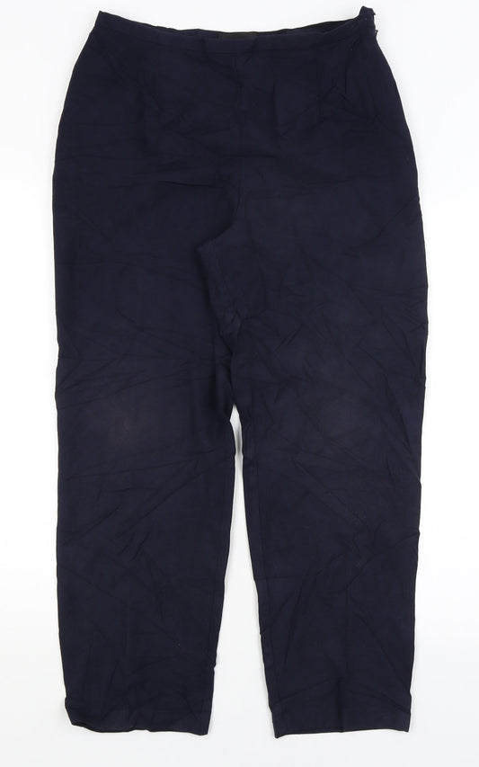 BHS Womens Blue   Trousers  Size 14 L26 in