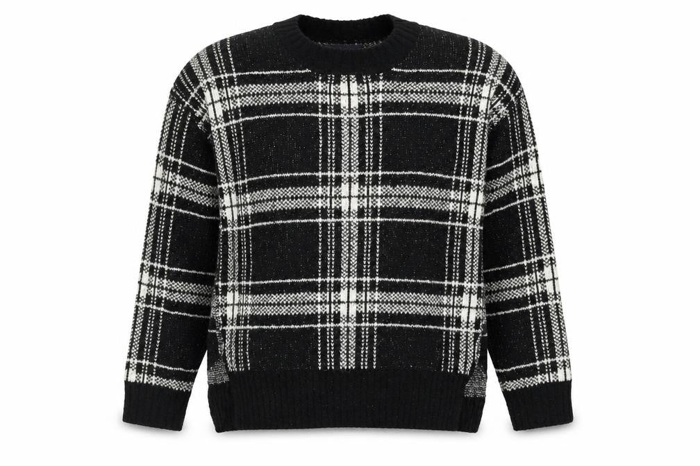 Marks & Spencer Womens Black Geometric  Pullover Jumper Size M