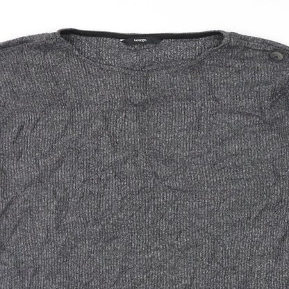 Preloved George Womens Grey   Pullover Jumper Size 8 - Detail