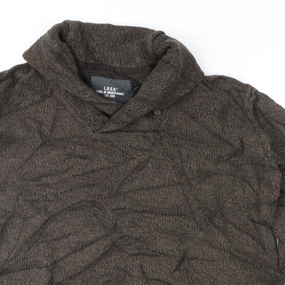 Preloved H&M Mens Brown   Pullover Jumper Size M - Detail