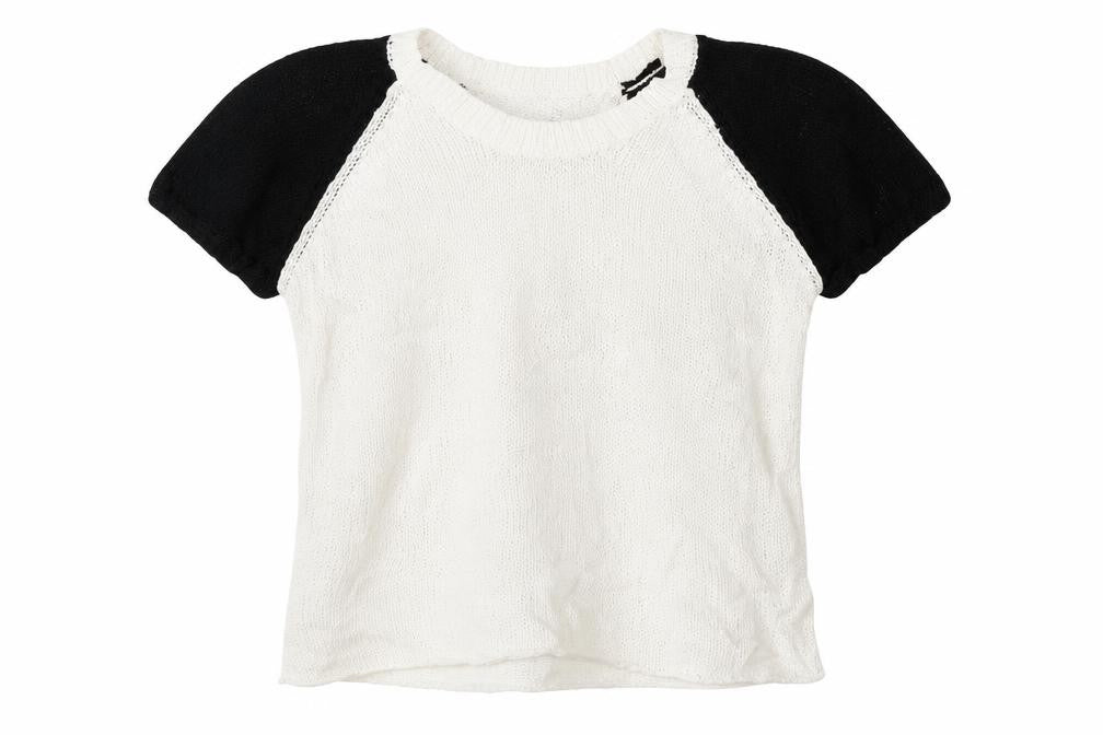 Divided Womens White Geometric  Pullover Jumper Size S