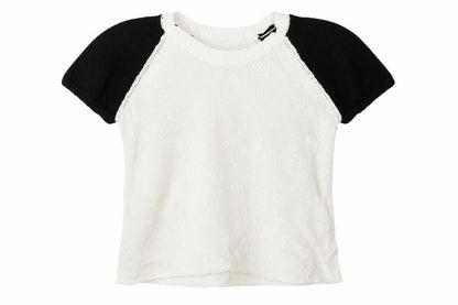 Divided Womens White Geometric  Pullover Jumper Size S