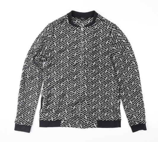 NEXT Womens Black Geometric  Jacket  Size 10