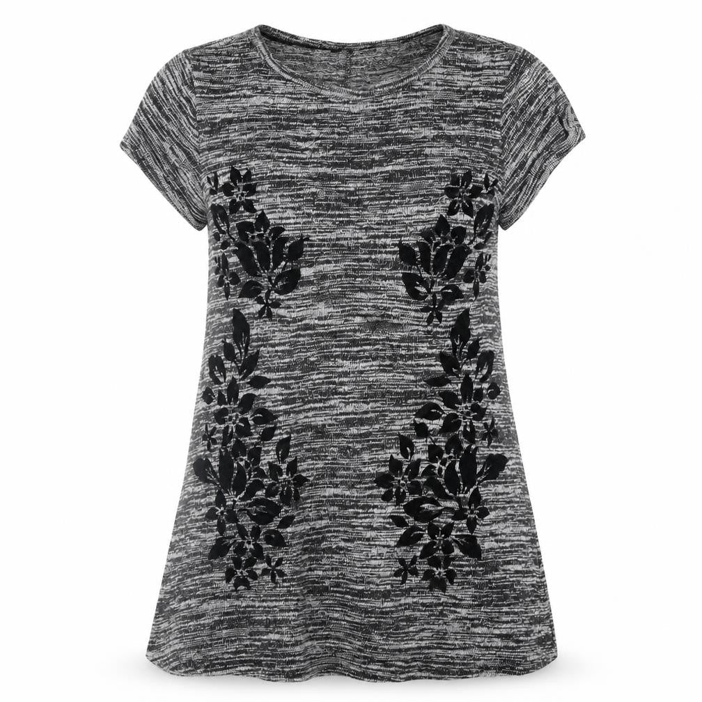 George Womens Grey Floral  Tunic Jumper Size 12