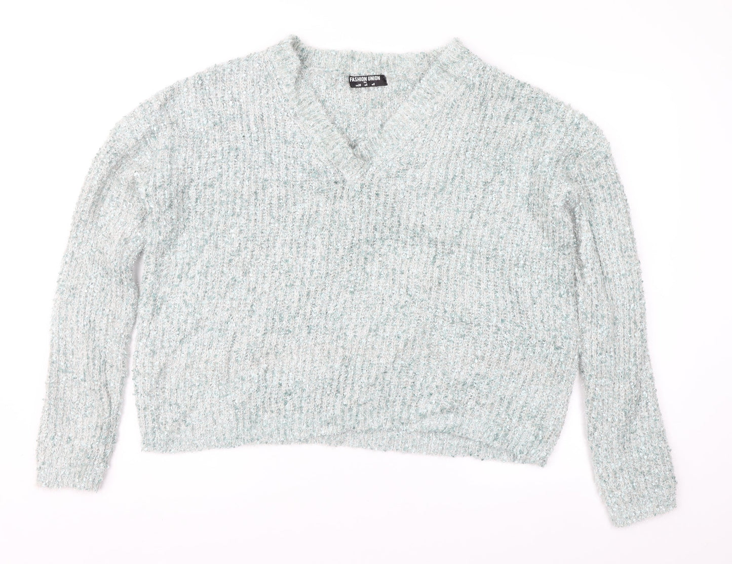 Fashion Union Womens Green   Pullover Jumper Size 8