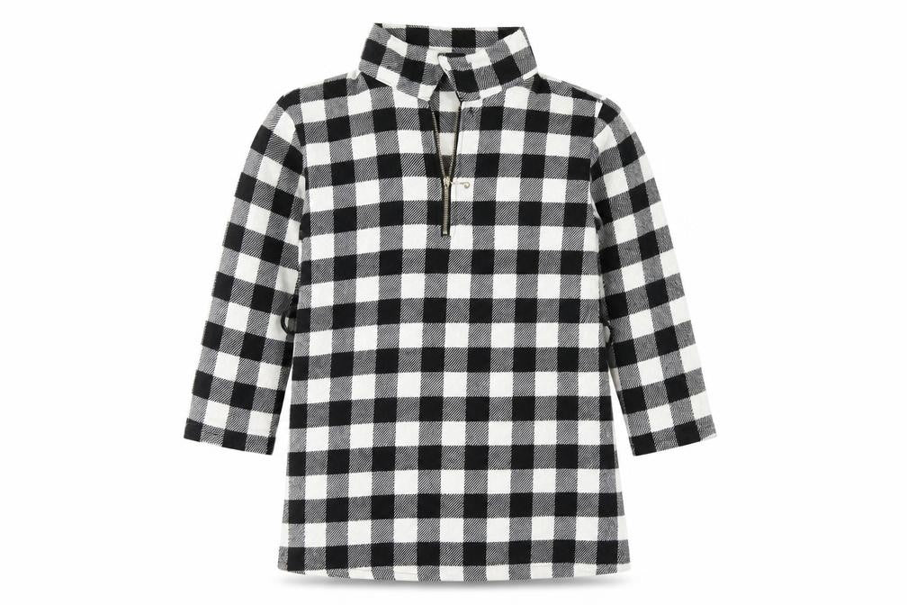 Mini Me Girls Black Check  Shift  Size 9-10 Years