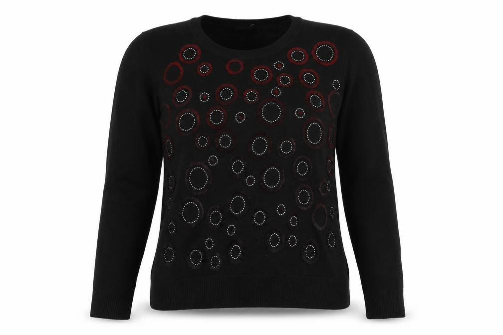 Just Elegance Womens Black   Pullover Jumper Size M