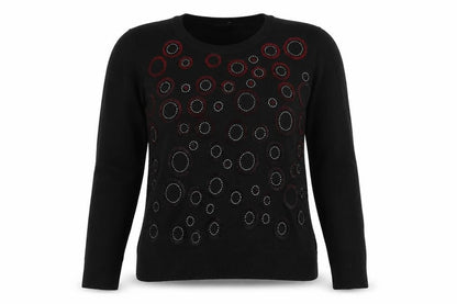 Just Elegance Womens Black   Pullover Jumper Size M