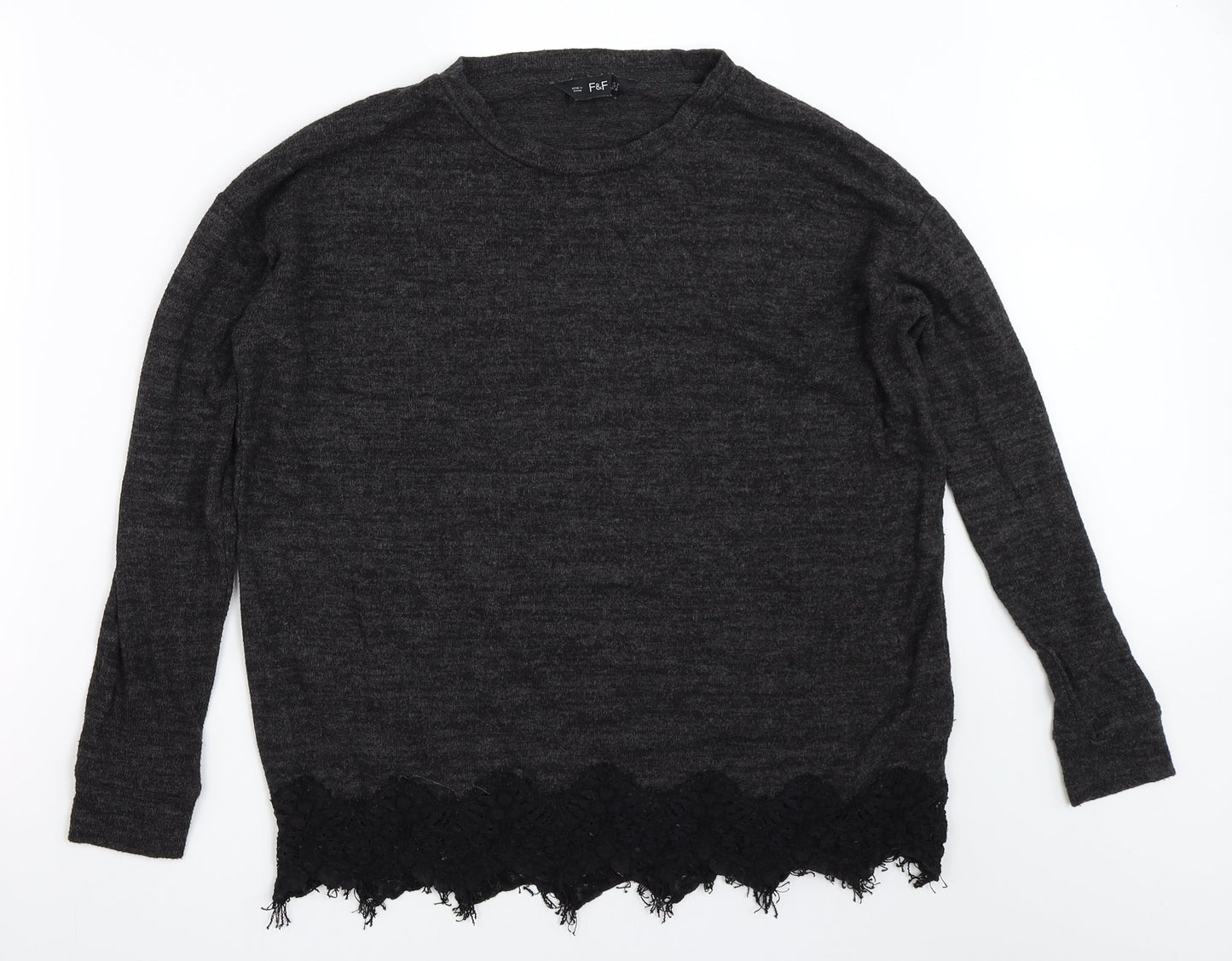 F&F Womens Grey   Pullover Jumper Size 10