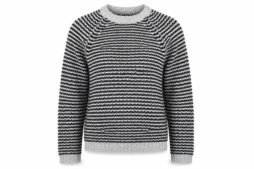 H&M Womens Grey Striped  Pullover Jumper Size S