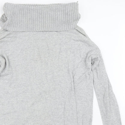 Close-up detail of Only women’s grey jumper, size XS