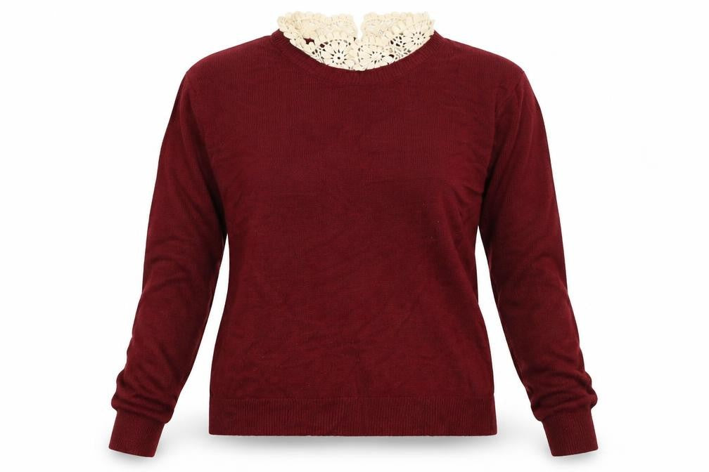 H&M Womens Red   Pullover Jumper Size S