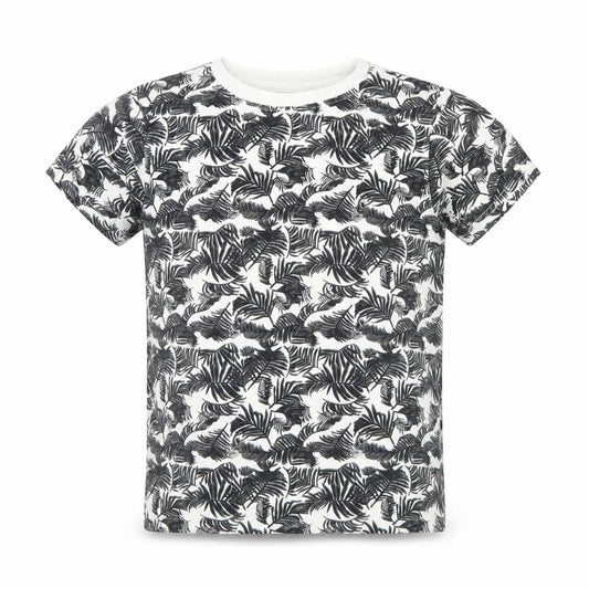Primark Boys White Floral  Basic T-Shirt Size 9 Years