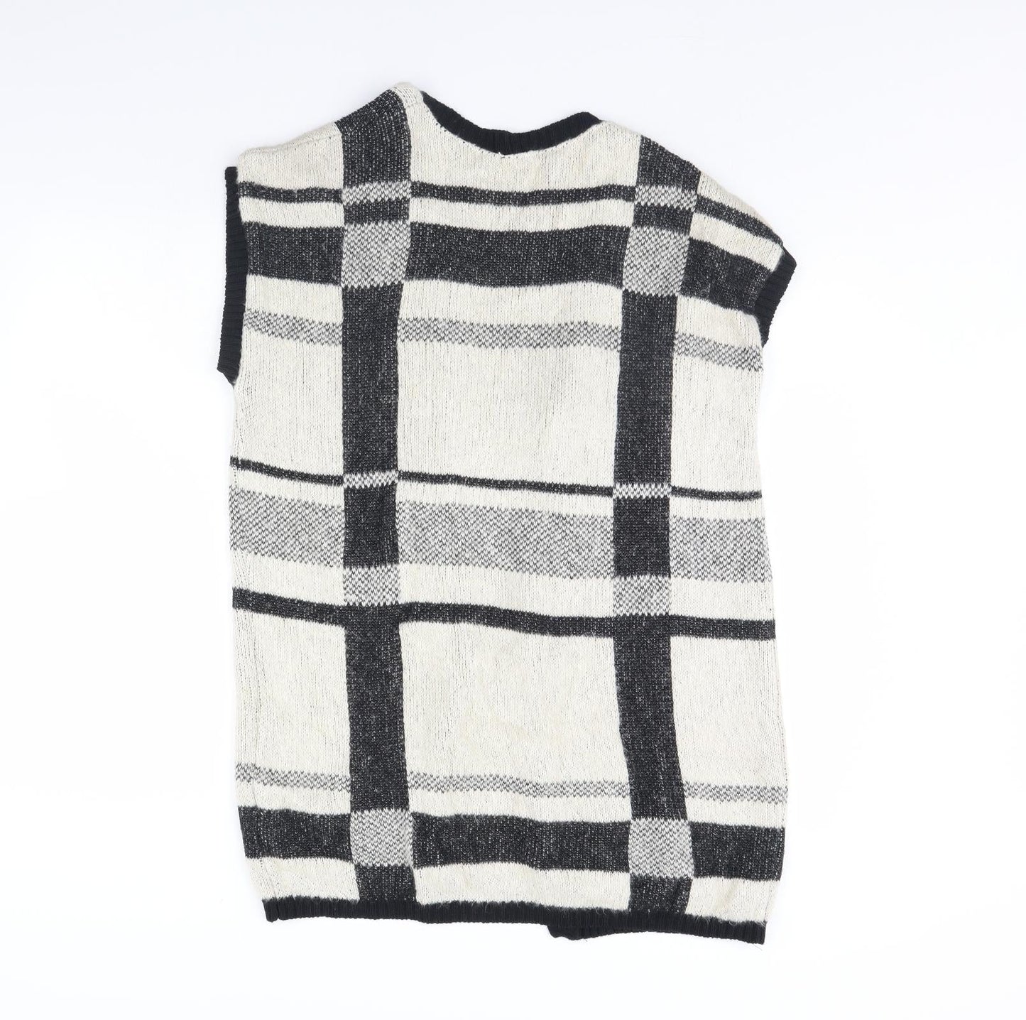 Atmosphere Womens Beige Check  Cardigan Jumper Size S