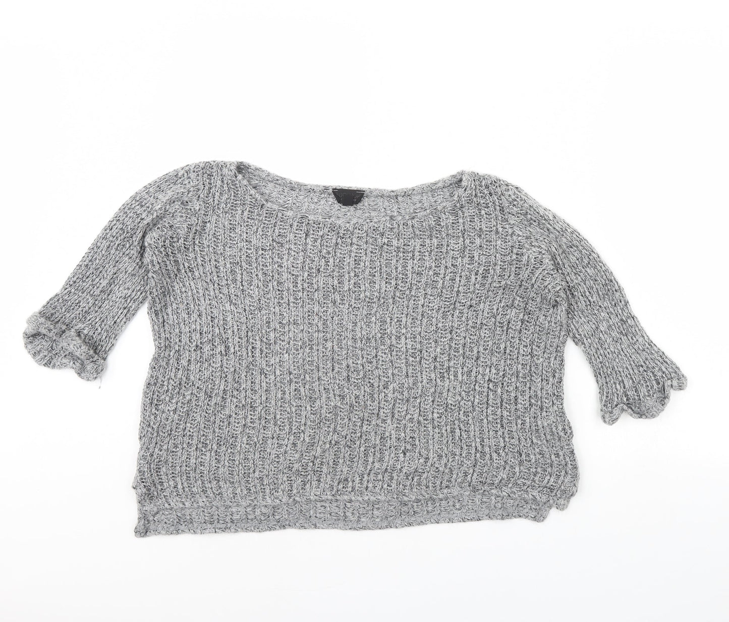 Topshop Womens Grey   Pullover Jumper Size 10