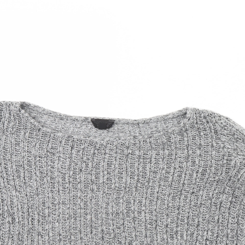 Topshop Womens Grey   Pullover Jumper Size 10