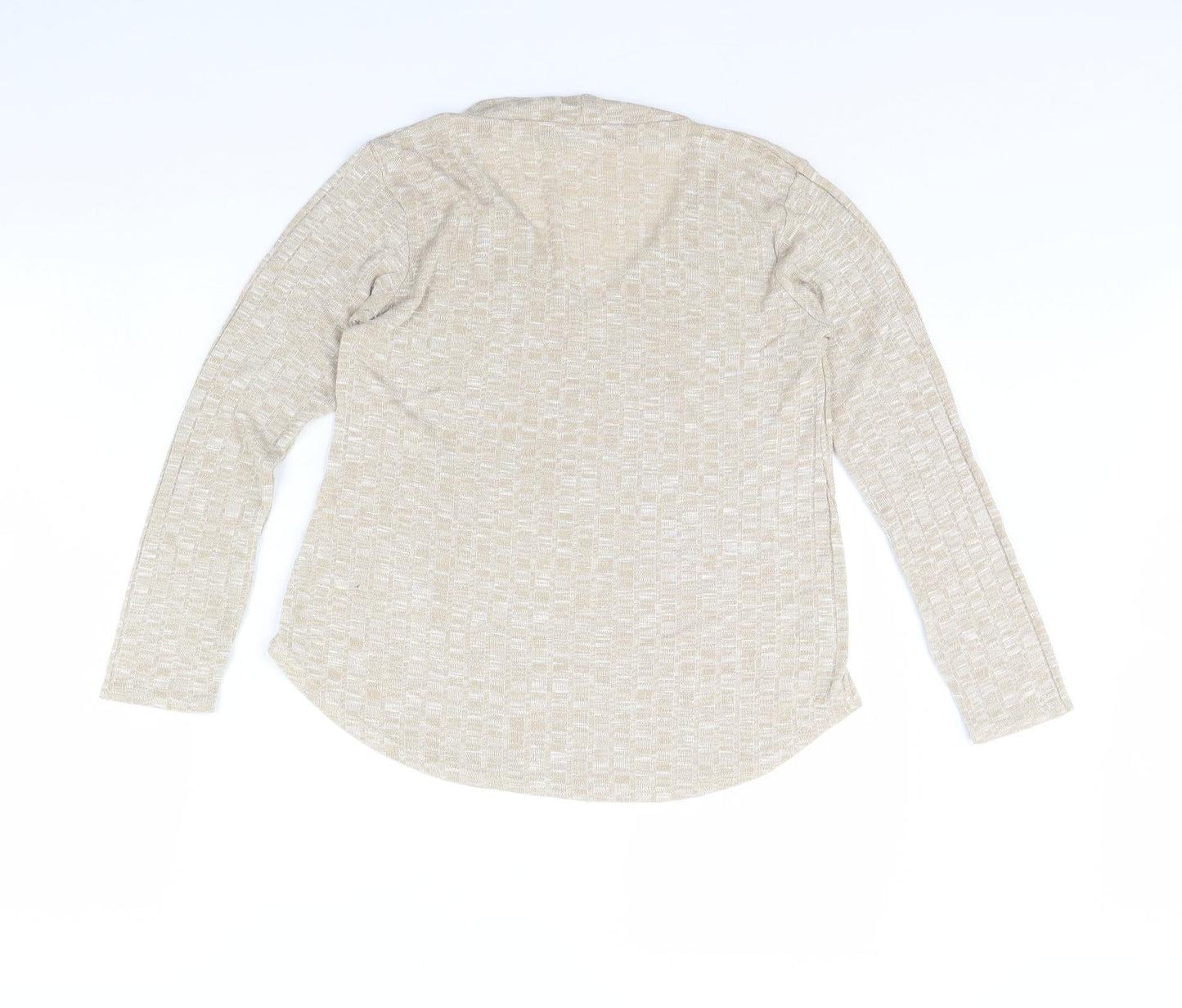 Boohoo Womens Beige   Pullover Jumper Size 10