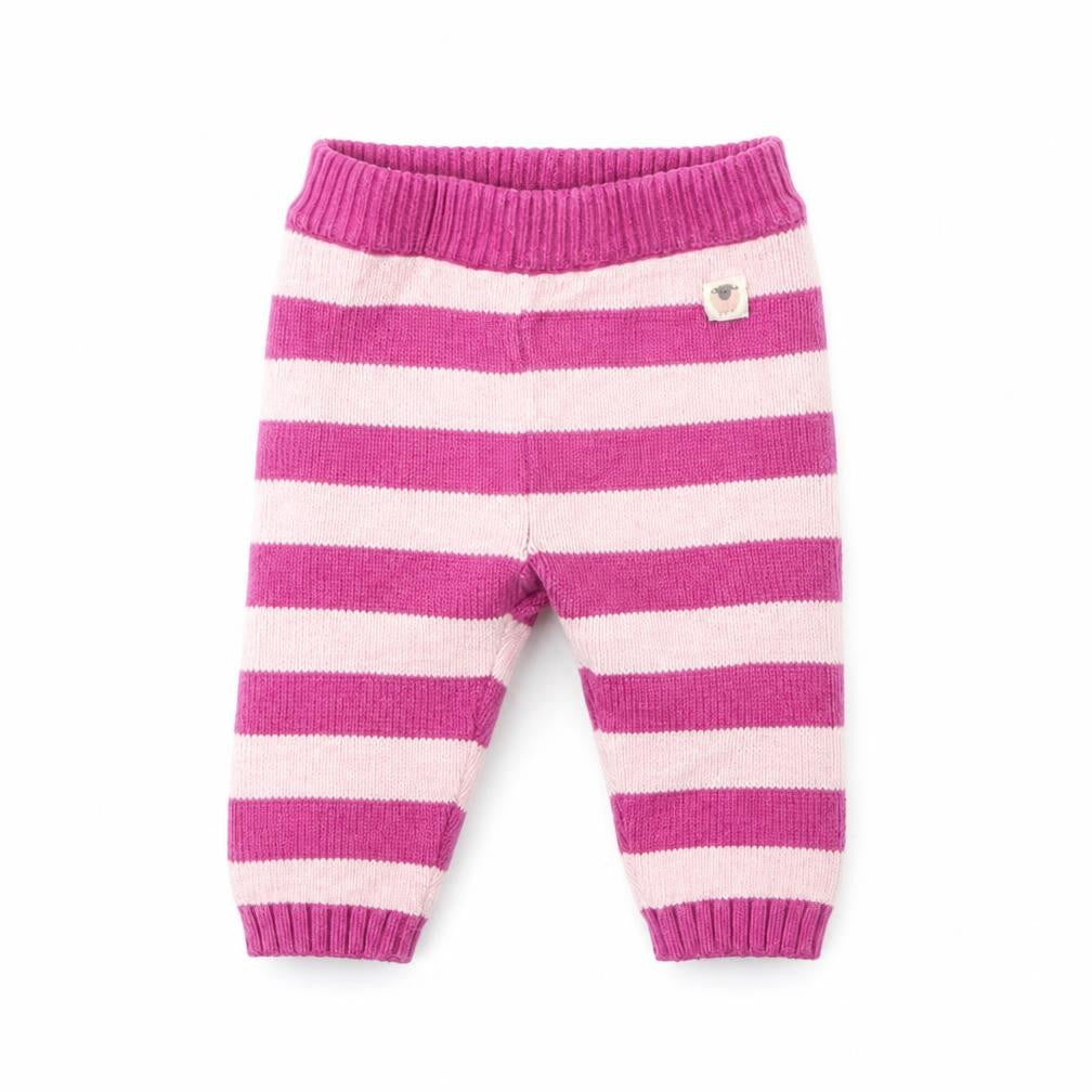 John Lewis Girls Purple Striped  Jogger Trousers Size 0-3 Months