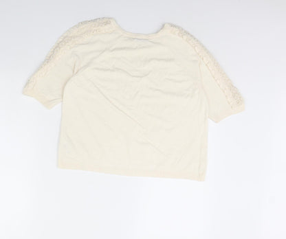 Per Una Womens Ivory   Pullover Jumper Size 14
