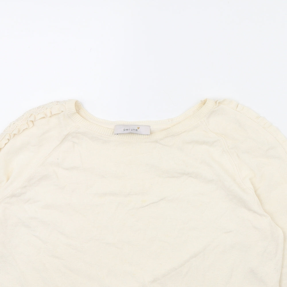 Per Una Womens Ivory   Pullover Jumper Size 14