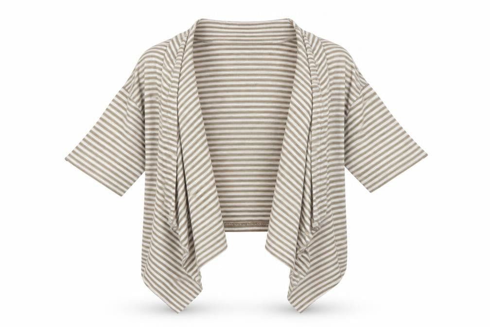 George Womens Brown Striped  Jacket  Size 12