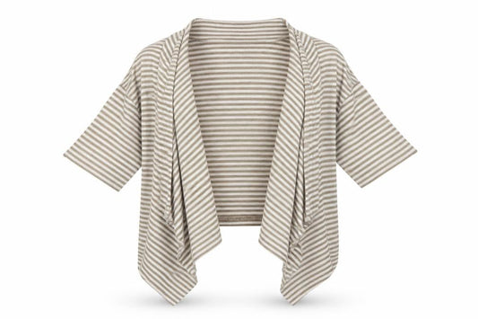 George Womens Brown Striped  Jacket  Size 12