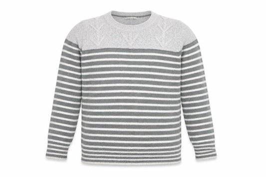 Gap Mens Grey Striped  Pullover Jumper Size XL