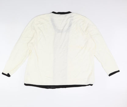 Bonmarché Womens Ivory Pullover Jumper Size XL