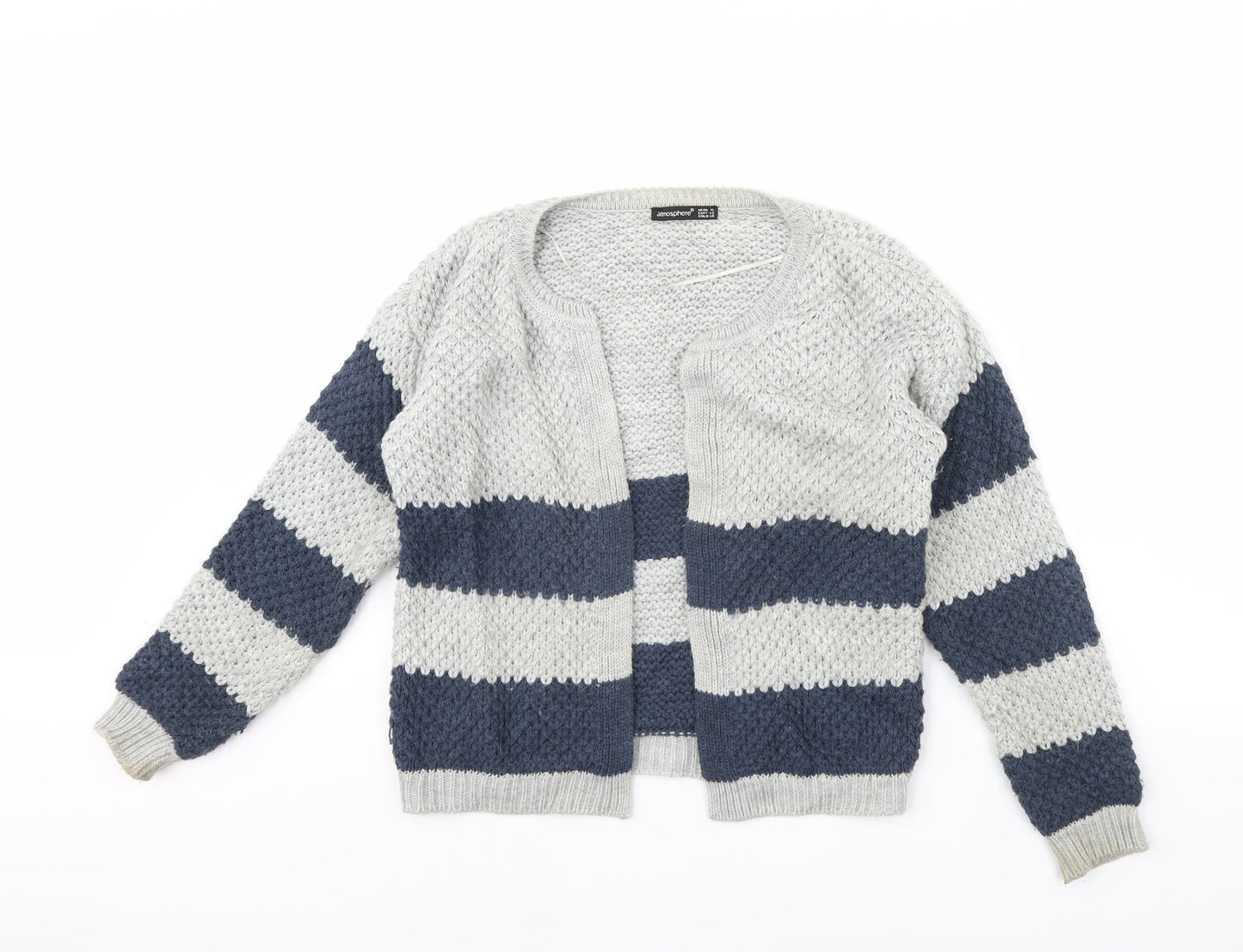 Atmosphere Womens Grey Striped  Jacket  Size 14