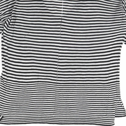 Next Womens Black Striped  Pullover Jumper Size 12