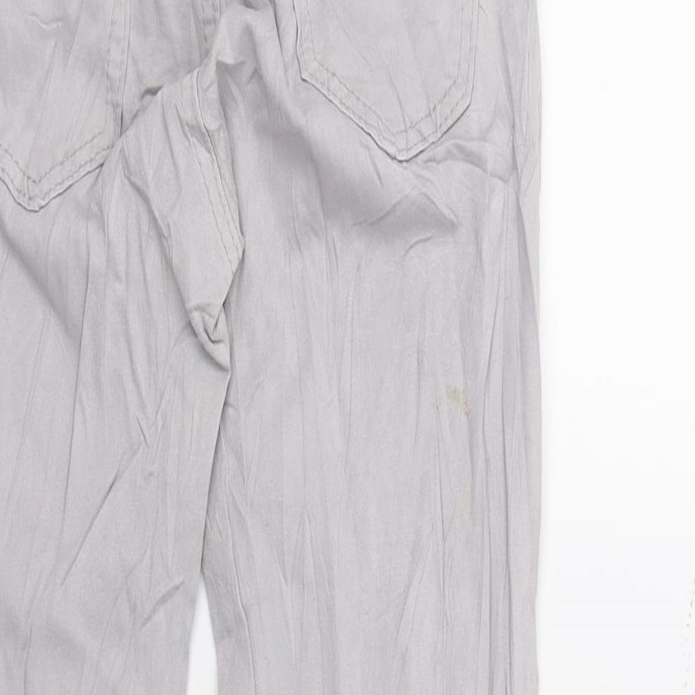 Preworn Womens Grey  Denim Skinny Jeans Size 8 L26 in