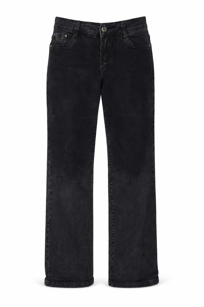 Mado Womens Black  Denim Straight Jeans Size L L29 in