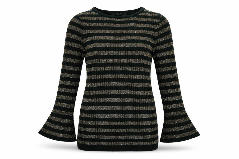 NEXT Womens Green Striped  Pullover Jumper Size 14