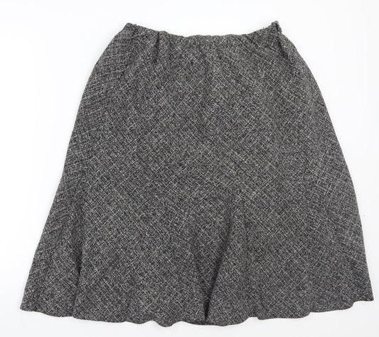 Preworn Womens Black   A-Line Skirt
