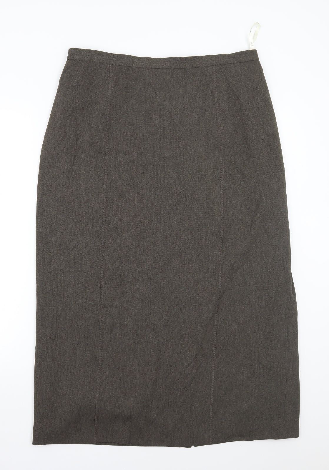 ELVI Womens Green   A-Line Skirt