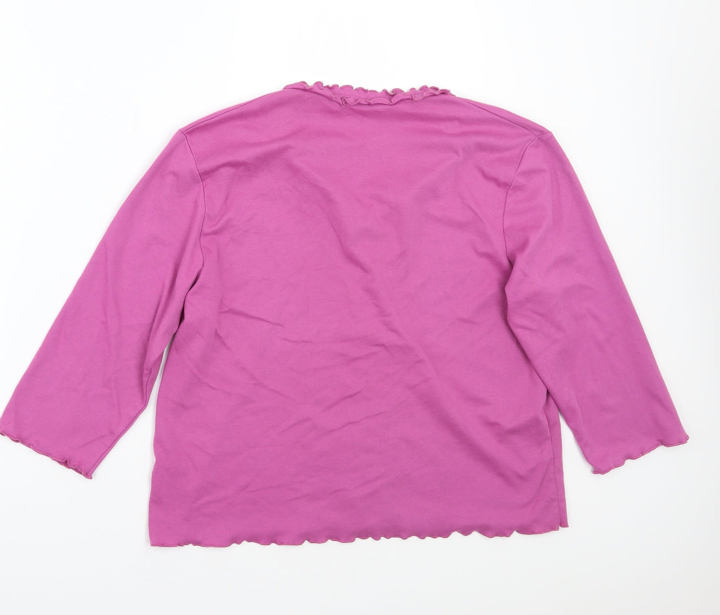 Poppy Womens Pink   Basic T-Shirt Size 16
