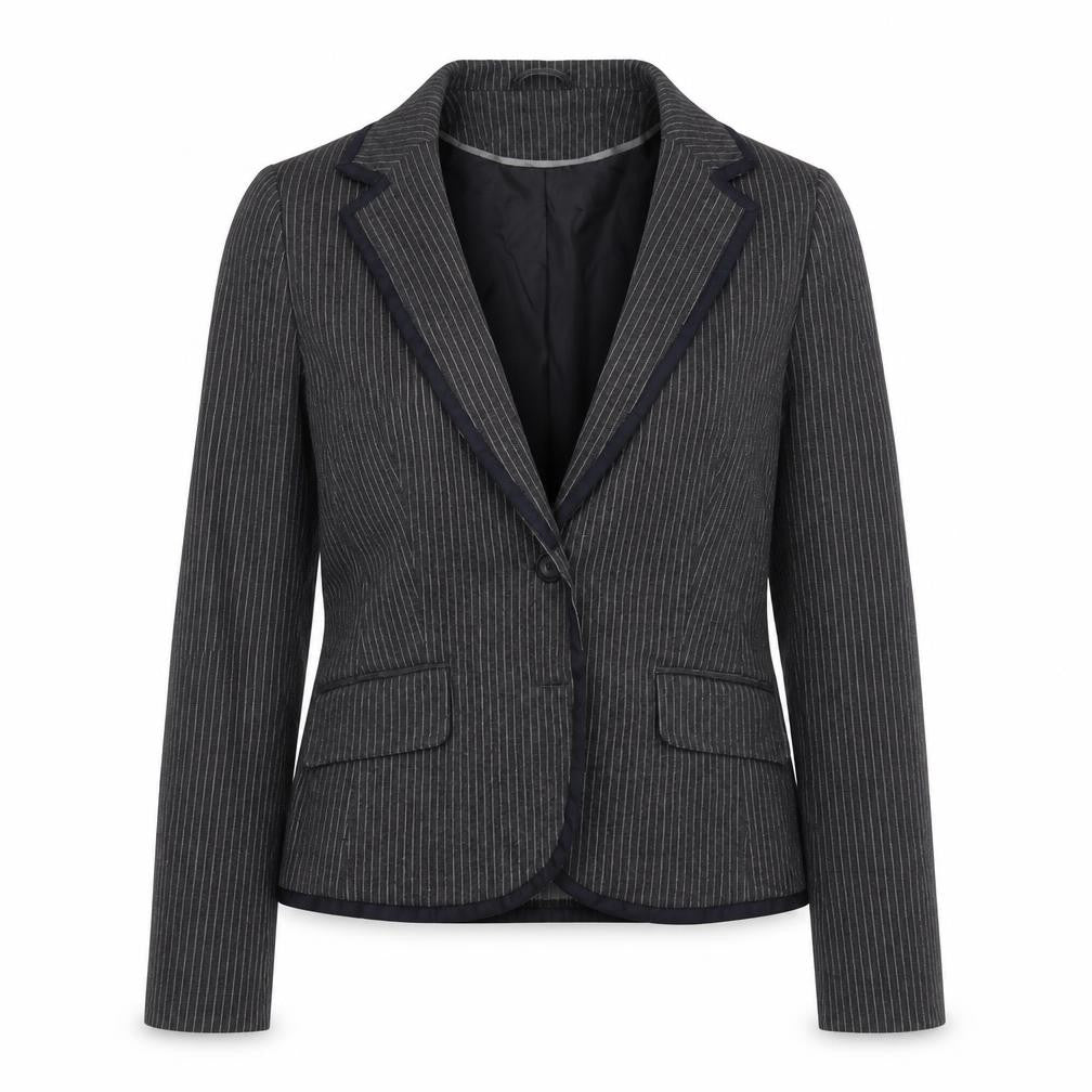 Newlook Womens Grey Striped  Jacket Coat Size 18