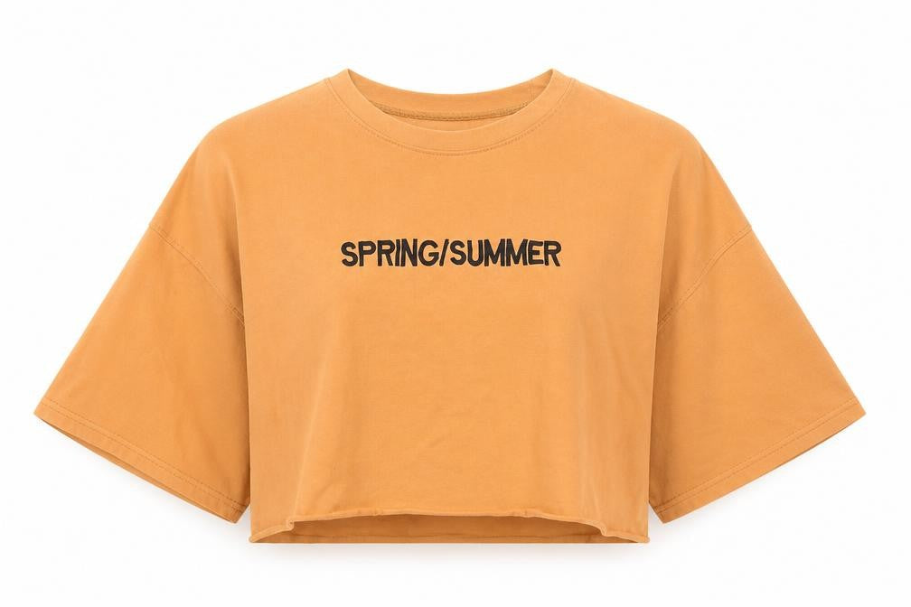 Publiv desire Womens Orange   Basic T-Shirt Size 8