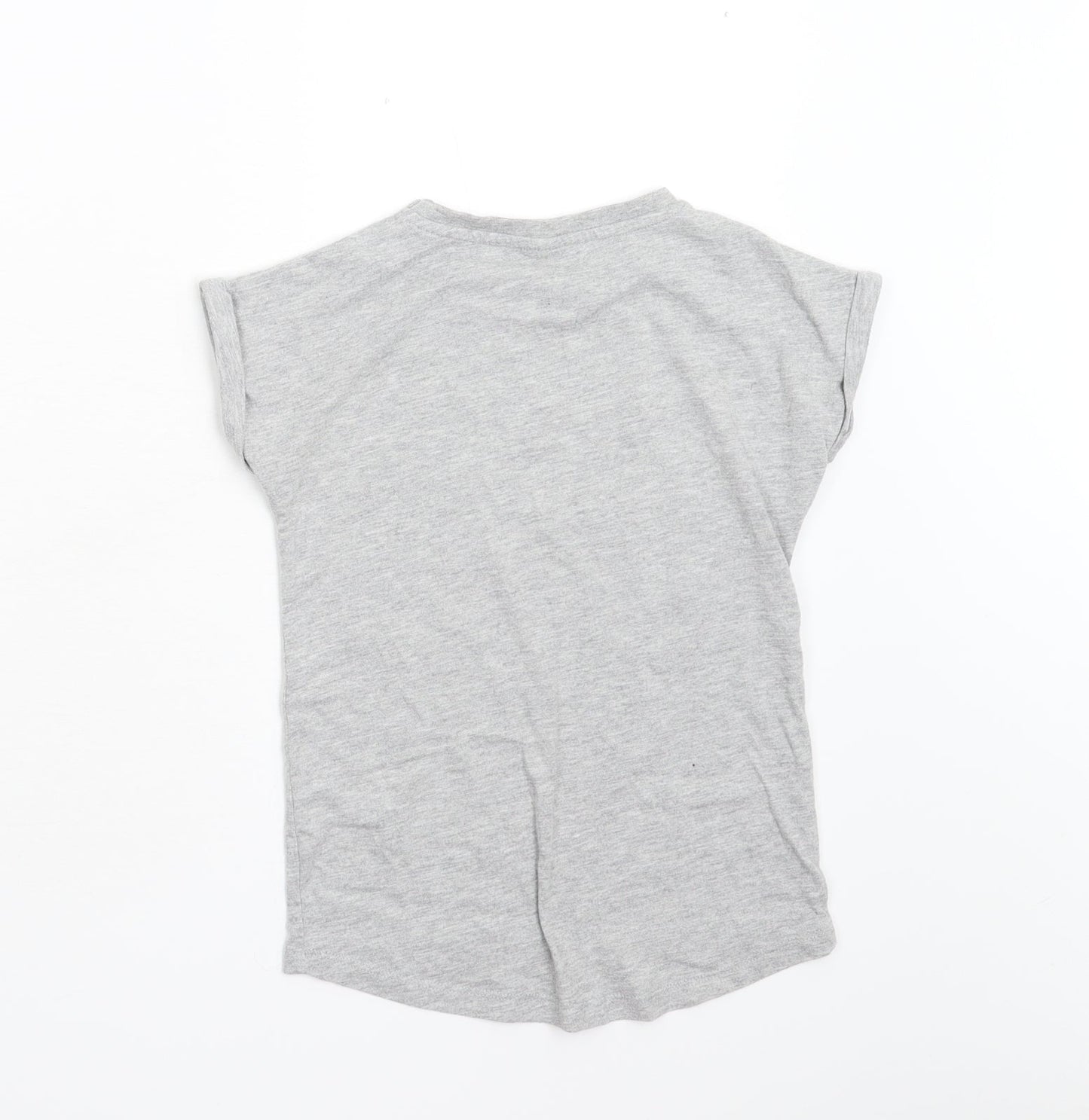 TU Girls Grey   Basic T-Shirt Size 9 Years  - Be Kind