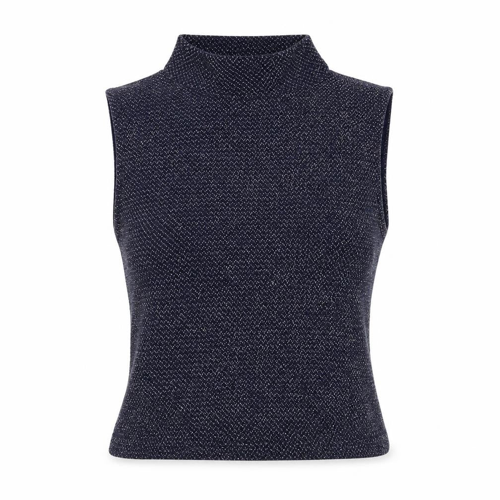 Fashion Union Womens Blue  Knit Basic Tank Size 6