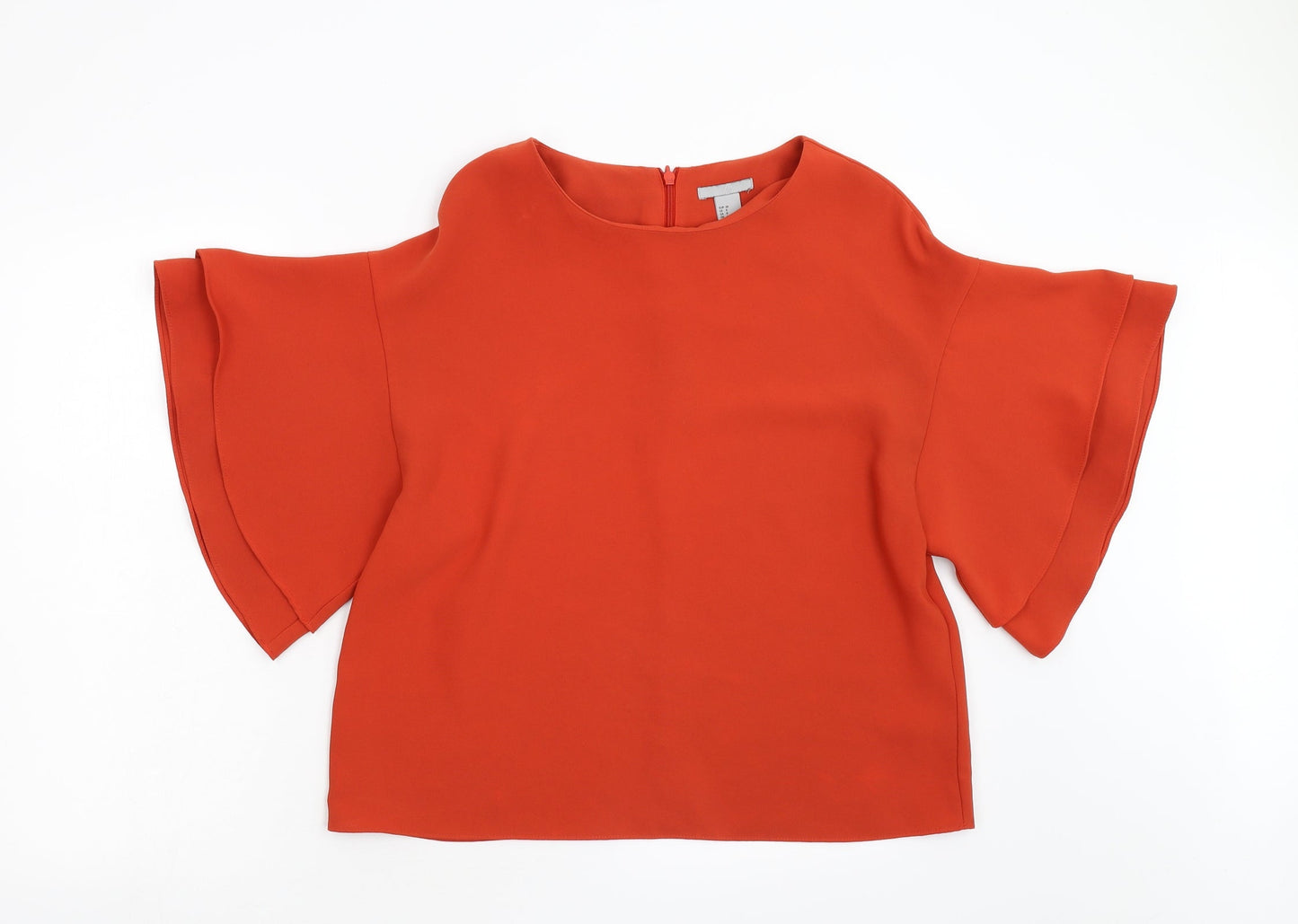 H&M Womens Orange   Basic Blouse Size 10
