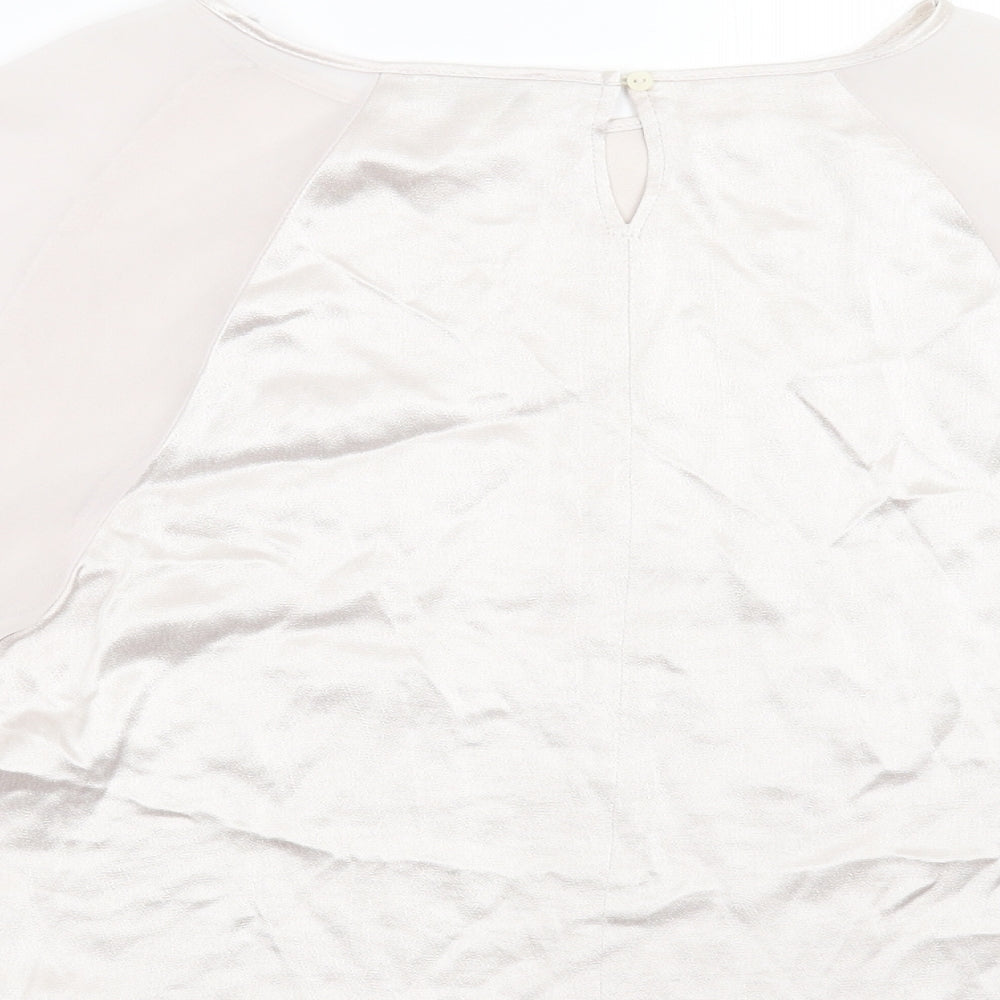 Papaya Womens Silver   Basic Blouse Size 10
