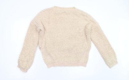 Back view of Wild Flower women’s pink knit jumper, size M