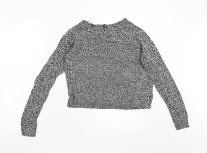 Divided Womens Grey  Knit Pullover Jumper Size XS