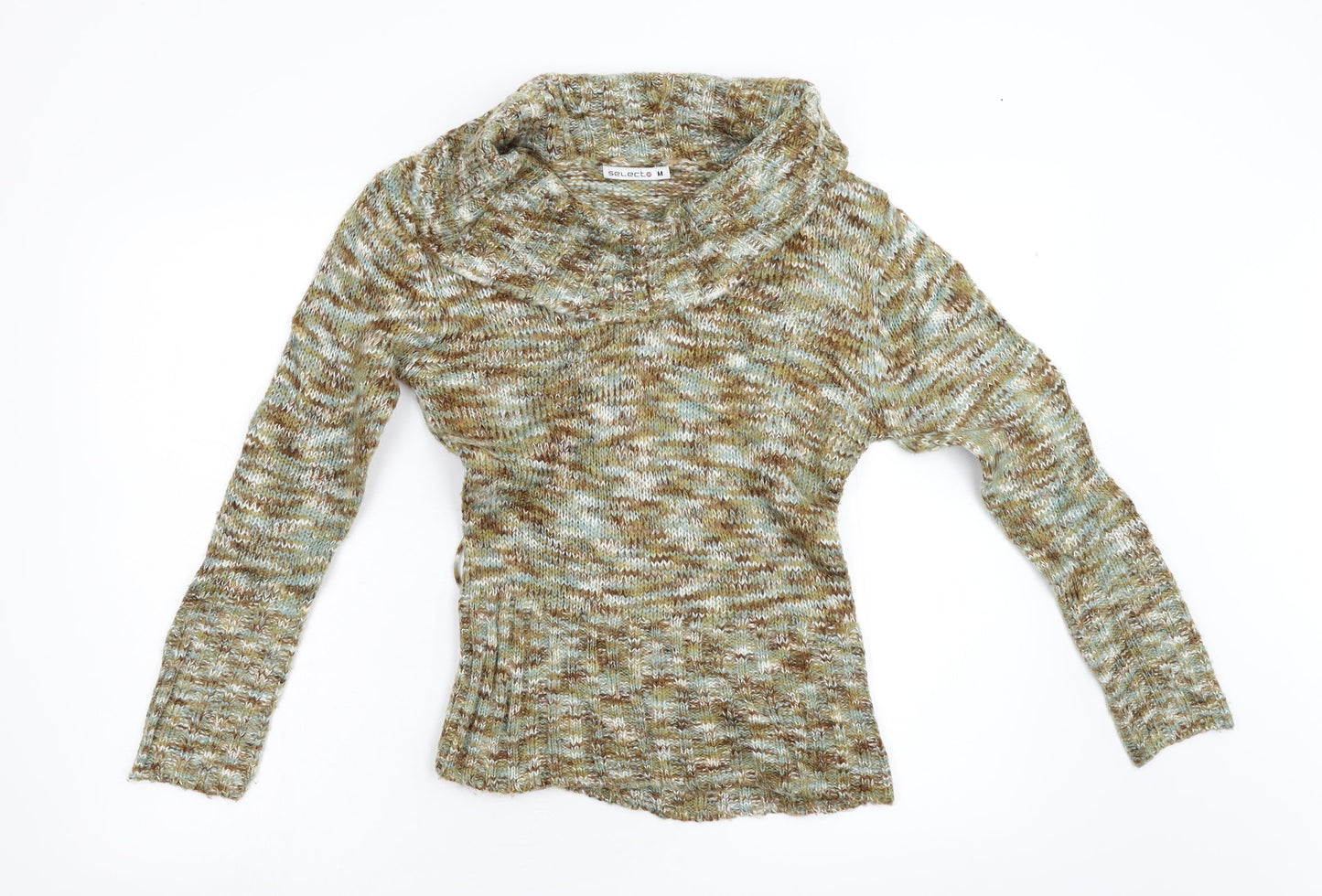 Select Womens Green  Knit Pullover Jumper Size M